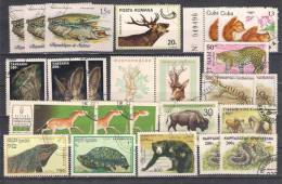 Lot 112  Mammals    3 Scans 80 Differents  MNH, Used - Sonstige & Ohne Zuordnung