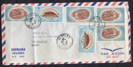 Nouvelle-Calédonie - Lettre - 1972 - Yvert N° PA 113 X 2 + PA 114 X 4 - Cartas & Documentos