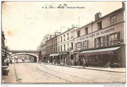 75 PARIS -  Pont De  Flandre, Gr,  HOTEL  DU PONT  DE FLANDRE - Arrondissement: 19