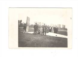 CARTE PHOTO ACCIDENT D´AVION CAMP D´AVORD -Avion  BLERIOT - Unfälle