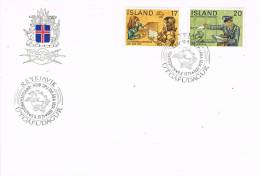 0663. Carta REYKJAVIK (Islandia) 1974. U.P.U. Post Man - FDC