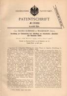 Original Patentschrift - Graf Botho Schwerin In Wildenhoff , Ostpreussen ,1901, Entwässerungsapparat , Dzikowo Ilaweckie - Ostpreussen