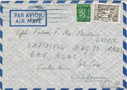 0662. Carta Aerea GRANKULLA (Finlandia) 1949 . Fechador Helsinki - Cartas & Documentos
