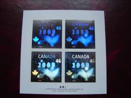 CANADA - 1999 - La Colombe De La Paix En Bloc De 4 - Holographie - ** - TTB - Ongebruikt