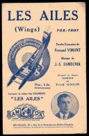 PARTITION - MUSIQUE DE FILM - LES AILES (WINGS) - FOX TROT -  PAROLES : F. VIMONT - MUSIQUE : J.S. ZAMECNIK - - Filmmusik