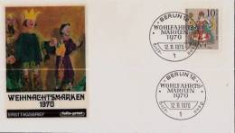 ALLEMAGNE BERLIN.:1970:N°354 FDC.NOEL.FDC Luxe? - Other & Unclassified