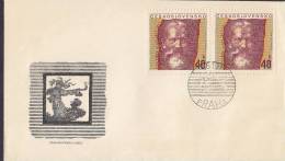 ## Czechoslovakia Ersttag Brief FDC Cover 1972 Frantisek Bilek, Bildhauer, Architekt - FDC