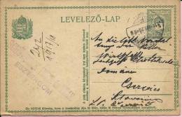 LEVELEZO-LAP - SCHONBECK IMRE Es VEJE, Esztergom, 1917., Hungary, Carte Postale - Lettres & Documents