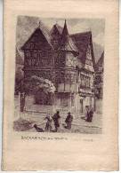 Delcampe - Zwei (2) Alten Karten : Bacharach Am Rhein / Altes Haus / St-Wernerkapelle - Bacharach