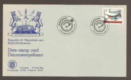 Bophuthatswana - 1983 - Essen - Date-Stamp Card - 3rd International Stamp Fair - Game