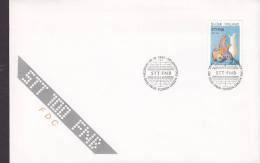 Finland Ersttag Brief FDC Cover 1987 Finnische Nachrichten-agentur (STT/FNB) Map Landkarte Erdkugel Globe - FDC