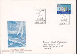 Finland Ersttag Brief FDC Cover 1971 Europa- Und Weltmeisterschaften Im Segeln, Lightklasse, Helsinki - FDC