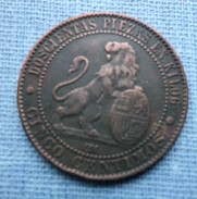 Espagne 5 Centimos 1870 - Sonstige & Ohne Zuordnung