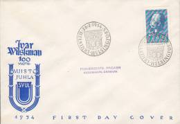 Finland Ersttag Brief FDC Cover 1954 Ivar Wilskman "Vater Der Gymnastik" - FDC