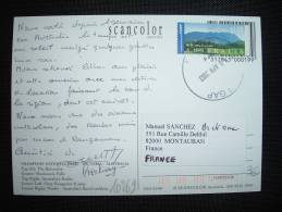 CP POUR FRANCE TP MT ROLAND TASMANIA 1S OBL. 10 APR 2003 - Storia Postale