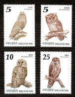 TAIWAN 2012 - Faune, Hiboux - 4v Neuf // Mnh - Unused Stamps