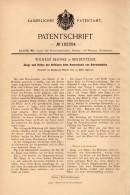 Original Patentschrift - W. Behnke In Bredenfelde I. Meckl. B. Stavenhagen , 1898 , Zange Für Hufeisen , Schmied , Pferd - Antike Werkzeuge