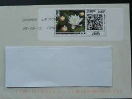 Fleur De Lotus Blossom Bouddhisme TPP Sur Lettre Electronic Stamp On Cover Ref 1727 - Buddhism