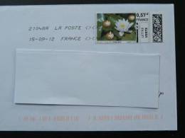 Fleur De Lotus Blossom Bouddhisme TPP Sur Lettre Electronic Stamp On Cover Ref 1730 - Buddhism