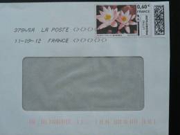Fleur De Lotus Blossom Bouddhisme TPP Sur Lettre Electronic Stamp On Cover Ref 1733 - Buddhism