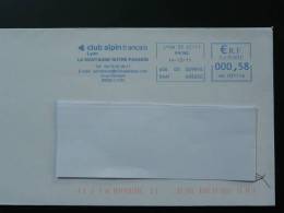 Club Alpin Lyon EMA Sur Lettre Slogan Meter On Cover - Bergsteigen