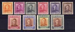 New Zealand - 1947/52 - Definitives (Part Set)- MH - Ongebruikt