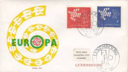 Luxembourg Ersttag Brief FDC Cover 1961 Europa CEPT Editions Thill Cachet - FDC