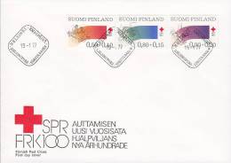 Finland Ersttag Brief FDC Cover 1977 Rotes Kreuz Red Cross Croix Rouge - FDC