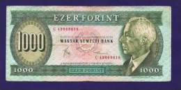 Delcampe - HUNGARY 1983 Used VF  Banknote 1.000 Forint KM 173 - Hongrie