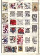 CZECHOSLOVAKIA    Collection Of  Mounted Mint And Used As Per Scan. (4 SCANS) - Collections, Lots & Series