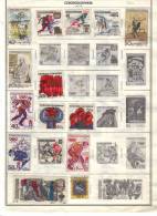 CZECHOSLOVAKIA    Collection Of  Mounted Mint And Used As Per Scan. (4 SCANS) - Collections, Lots & Séries