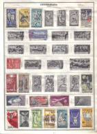 CZECHOSLOVAKIA    Collection Of  Mounted Mint And Used As Per Scan. (4 SCANS) - Collections, Lots & Séries