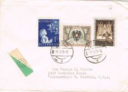 3525. Carta WIEN (Austria) 1955 A Estados Unidos - Cartas & Documentos