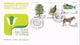3544. F.D.C. Chipre 1979. CYPRUS. Flora Y Fauna - Lettres & Documents