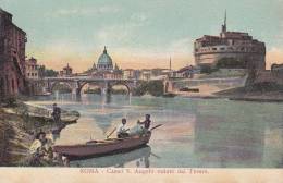 - ROMA - CASTEL S. AMGELO VEDUTO DAL TEVERE BELLA FOTO D´EPOCA ORIGINALE 100% - Fiume Tevere