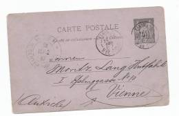 - Lettre - ENTIPER POSTAL - SEINE -PARIS - EP Type Sage 10 Cmes Noir S/Violet - 1887 - Other & Unclassified