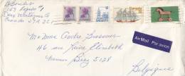 Canada N° 2x 628 + 631 + 652 + 718 Coin De Feuille Obl. Sur Lettre - Lettres & Documents