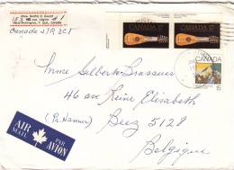 Canada N° 749 + 2x 757  Obl. Sur Lettre - Brieven En Documenten