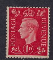 GB 1937 - 47 KGV1 1d SCARLET UMM STAMP SG 463...( F573 ) - Ungebraucht