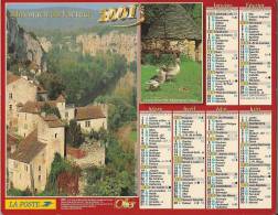 Calendrier, Photos, Saint Cirq Lapopie, Beau Village Classé (46 Lot) - Pont Médieval Sur Le Tarn, Quezac (Lozere, 48) - Tamaño Grande : 2001-...