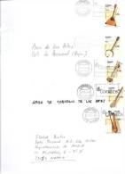 2012-ED.4710/14-SERIE  COMPLETA EN CARTA CIRCULADA TAMAÑO 22X11,5 Cms-INSTRUMENTOS MUSICALES - Covers & Documents