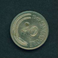 SINGAPORE  -  1967  20 Cents  Circulated As Scan - Singapur