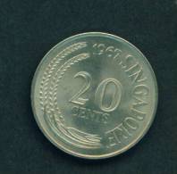 SINGAPORE  -  1967  20 Cents  Circulated As Scan - Singapour