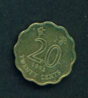 HONG KONG  -  1995  20 Cents  Circulated As Scan - Hongkong