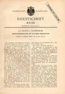 Original Patentschrift - A.F. Barth In Großenhain , 1889 , Verbund - Dampfmaschine !!! - Tools