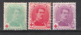 Belgie OCB 129 / 131 (*) - 1914-1915 Rotes Kreuz