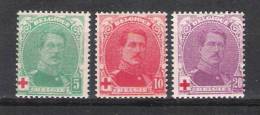 Belgie OCB 129 / 131 (*) - 1914-1915 Croce Rossa