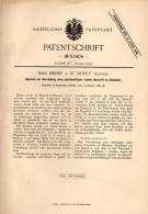 Original Patentschrift - Jean Heinen In St. Moritz , Schweiz , 1889 , Rauhputz - Apparat Für Häuser , Putzmaschine , Bau - Tools