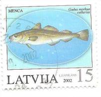 2002 Latvia FISH 15 SANTIMI   Used (0) - Letland