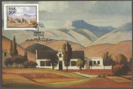 South Africa RSA - 1989 Paintings By Jacob Hendrik Pierneef - 1 Maximum Card - 50c - Lettres & Documents